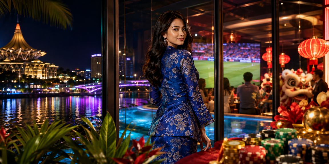 Pengguna Kuching menggunakan aplikasi xv70 untuk tonton perlawanan langsung dengan pakaian tradisional baju kurung